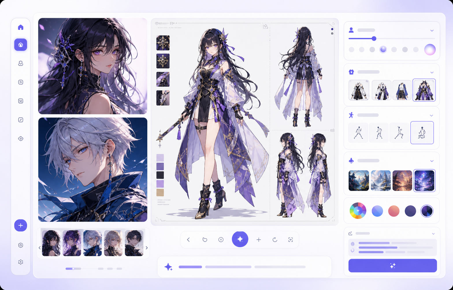 Create Anime Characters, Story Casts, and Character Art From One Idea